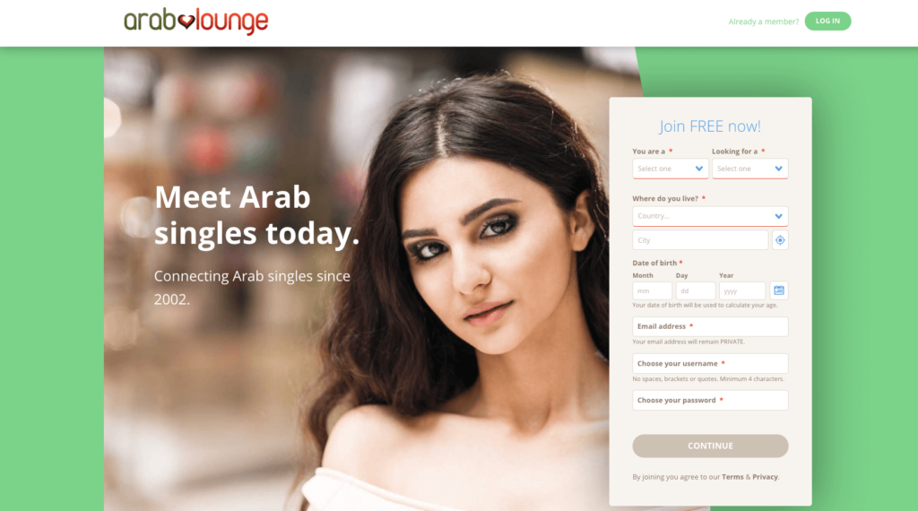 ArabLounge registration