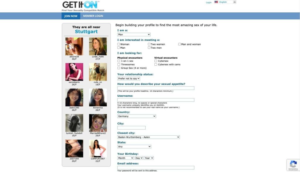 GetItOn registration