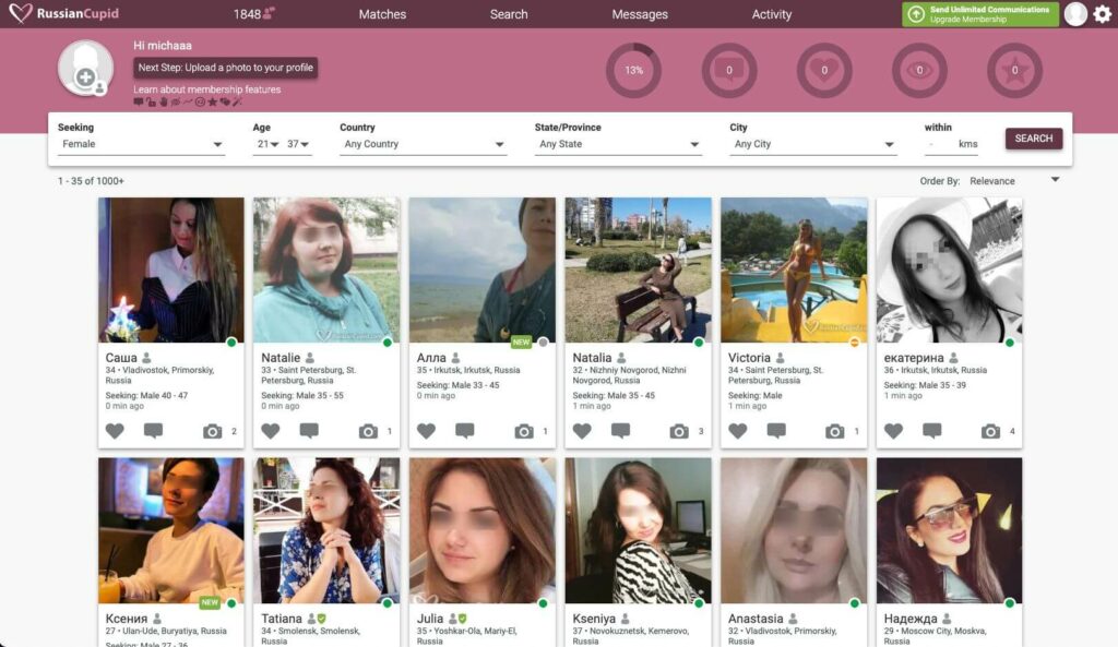 RussianCupid women members